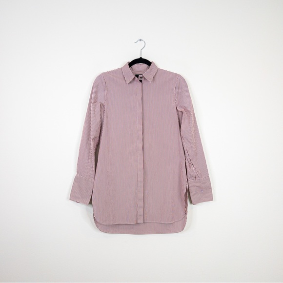 J. Crew Endless Burgundy Stripe Button Shirt - Picture 5 of 12